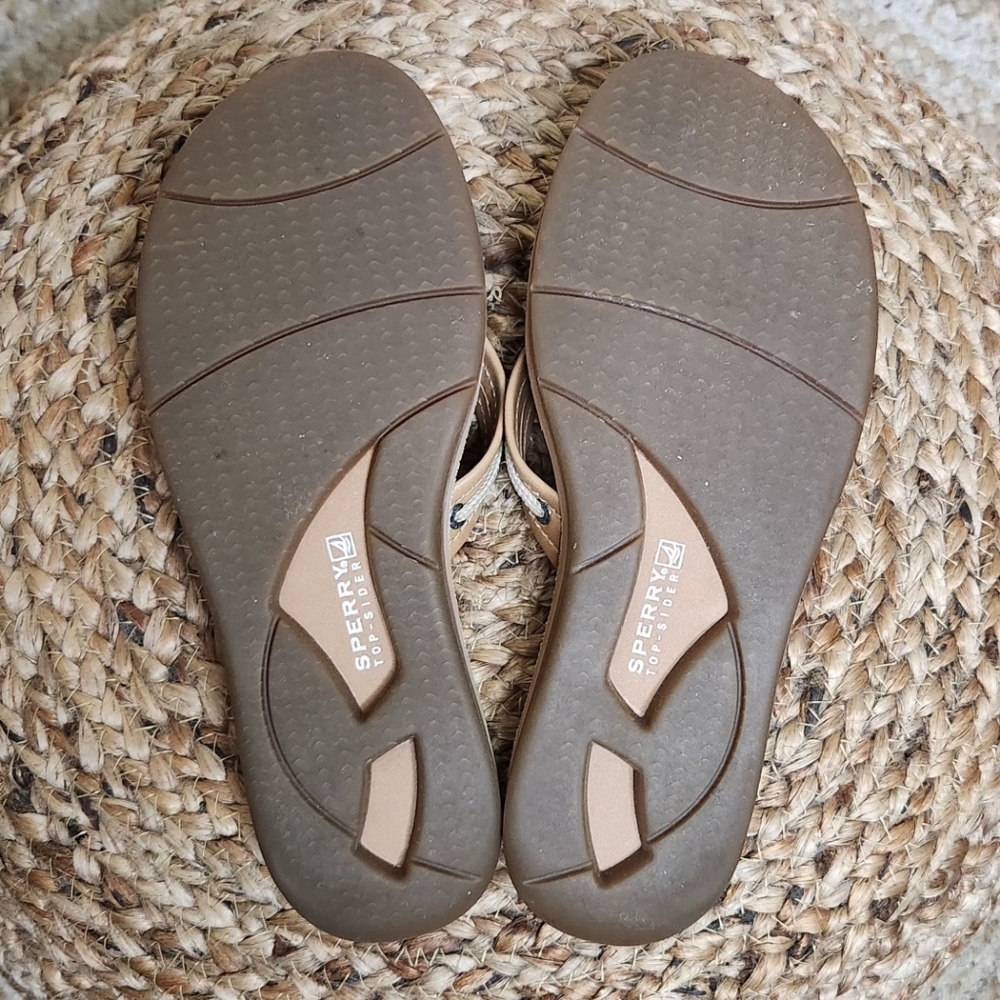SPERRY Women's Top-Sider Riverside Thong Sandals in Linen - Picture 7 of 11